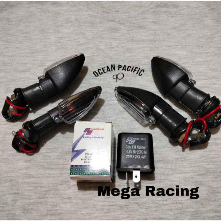 Paket Flasher Sein Sen + 4 pcs lampu sen mini vixion new lampu sein mini vixion new cb150r vixion ol