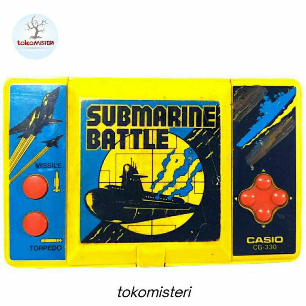 Game Watch Gimbot Gamebot Casio Kapal Selam Sub Marine Submarine Ship Boat Battle War Combat Games R