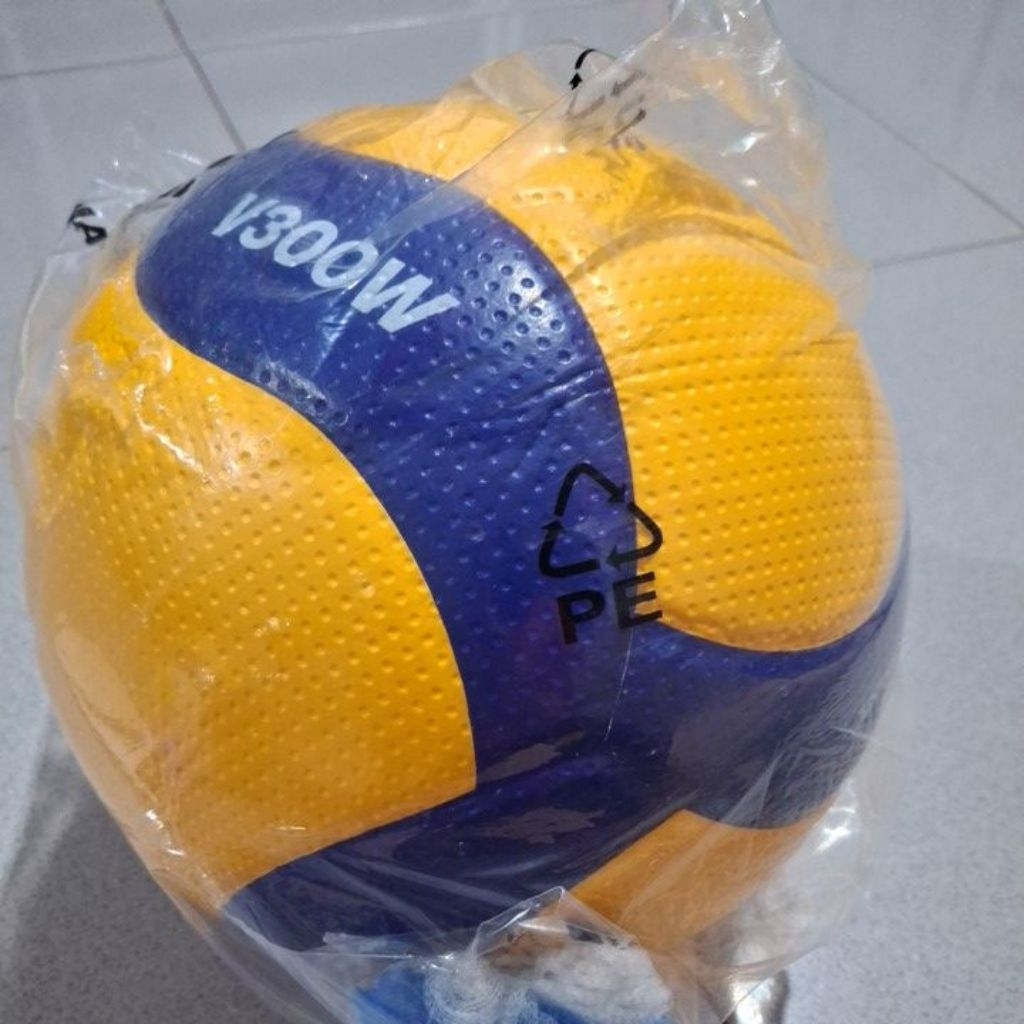 Bola Volly Mikasa Original V300W kulit jeruk