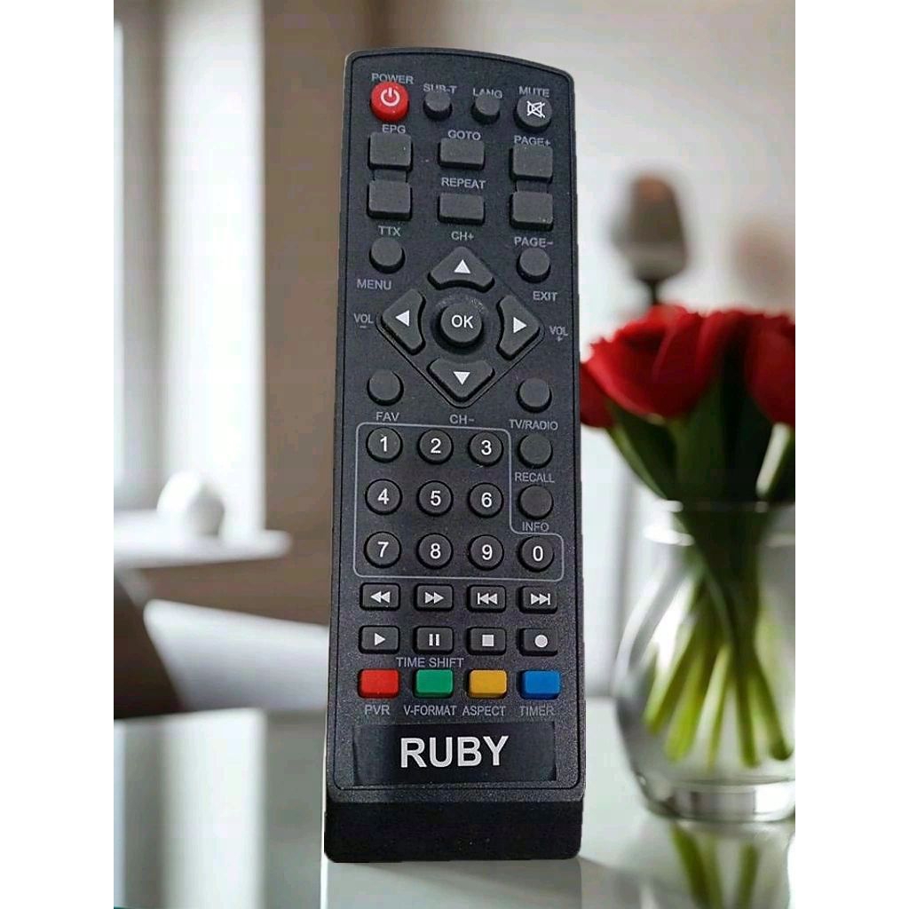 REMOTE REMOT STB DVB T2 RUBY LANGSUNG PAKAI TANPA SETTING