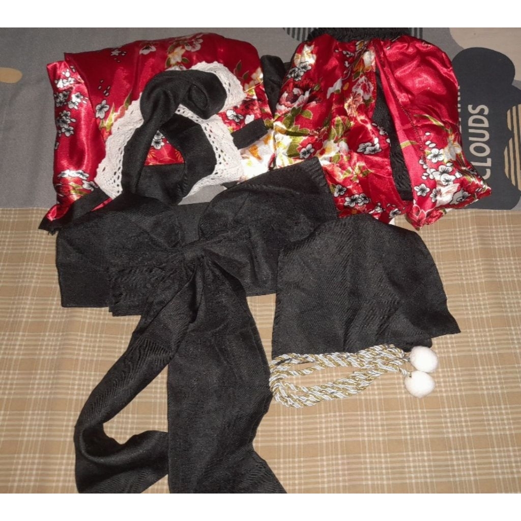 Black Sailor Yukata Kimono Lolita Waloli Cosplay Costume Kostum Jepang