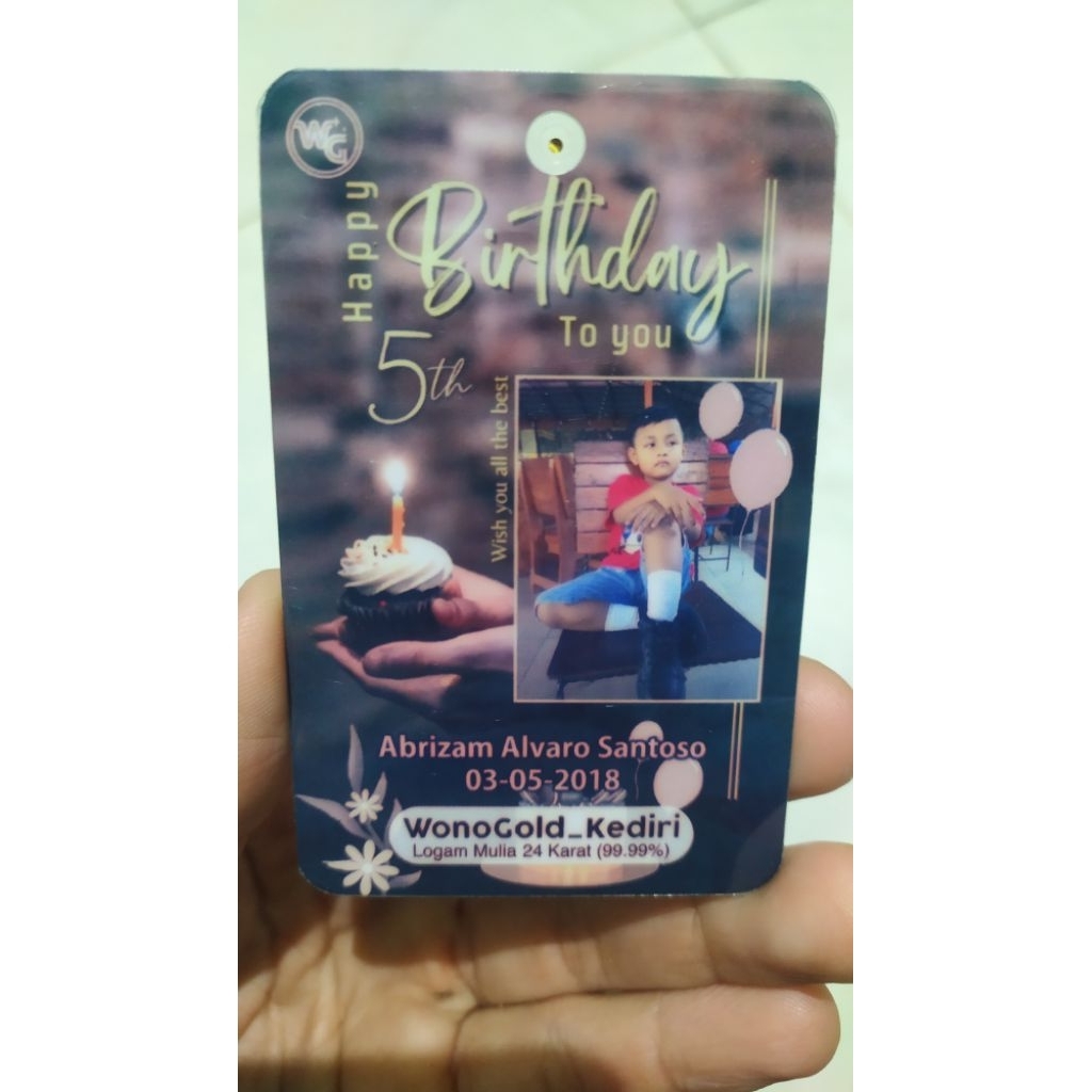 Emas 0.001 gram LITE SERIES Baby Gold Mini Gold Small Gold Logam mulia micro gram micro gold souveni