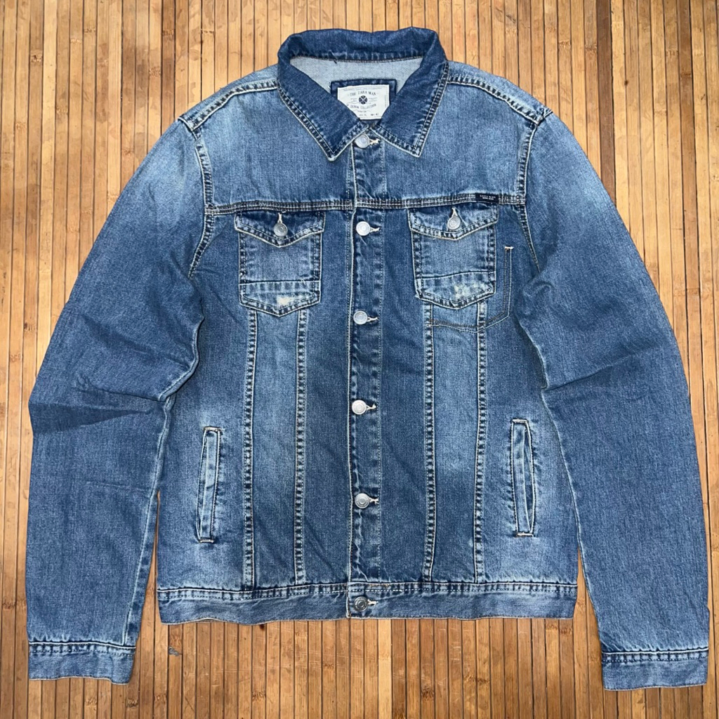 ZARA MAN TRUCKER DENIM JACKET