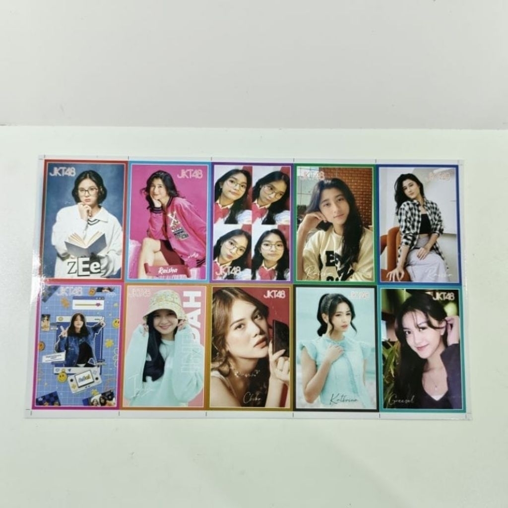 10 lembar FHOTO CARD fhoto background fhoto artis