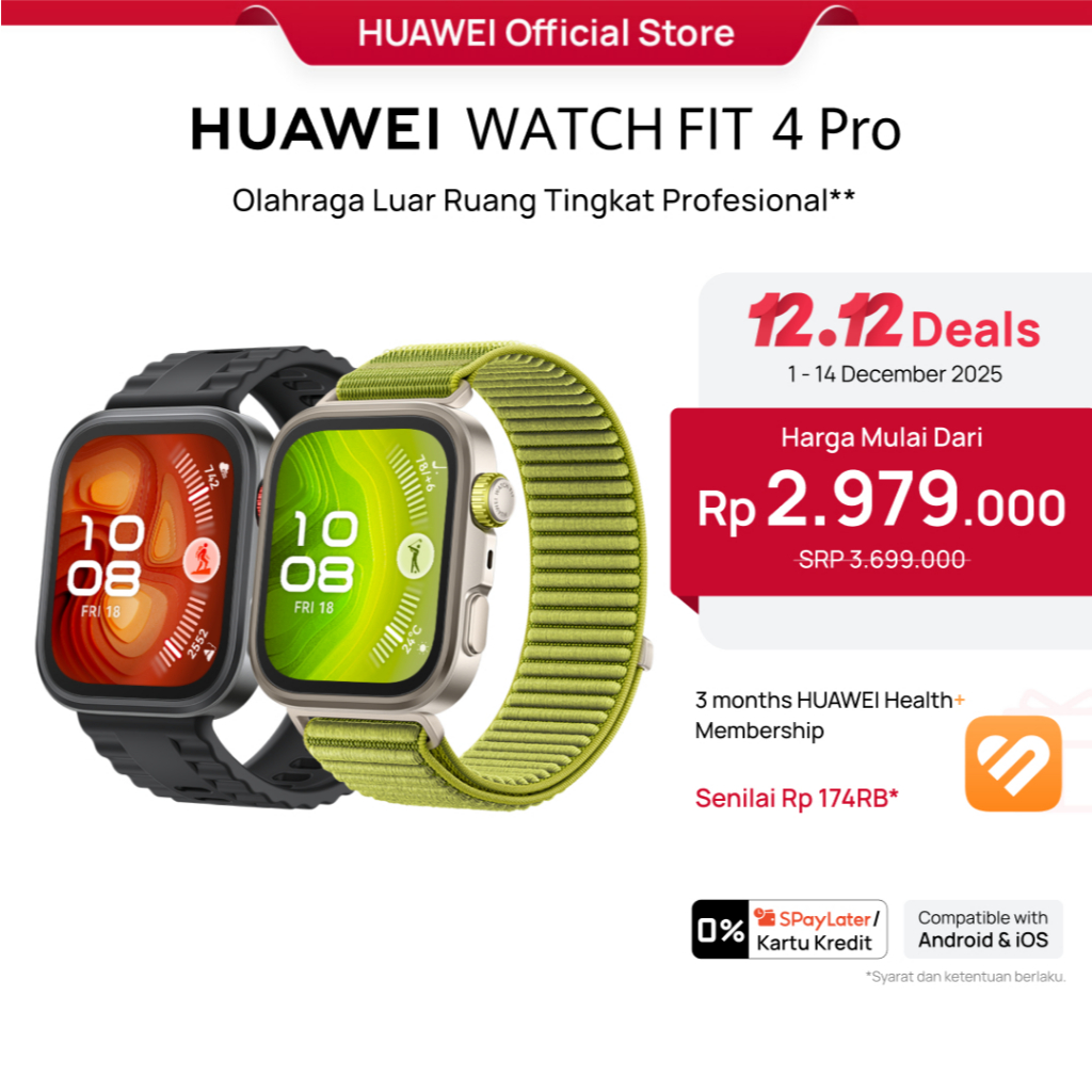HUAWEI WATCH FIT 4 Pro | Sapphire Glass & Titanium | Pro-Level Outdoor Sports | ECG | 10-Day Battery