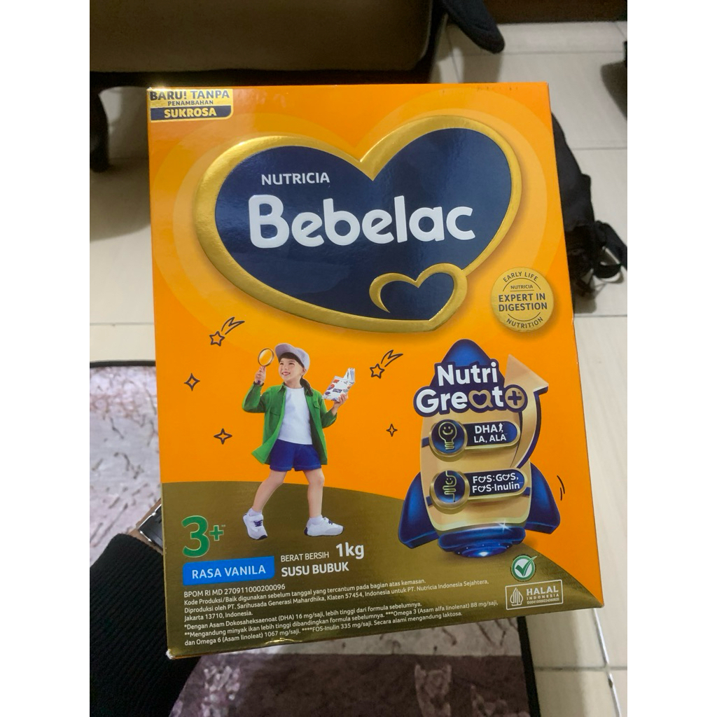 Bebelac 3+ Vanila 1000g bebelac usia 3-6 tahun susu bebelac susu