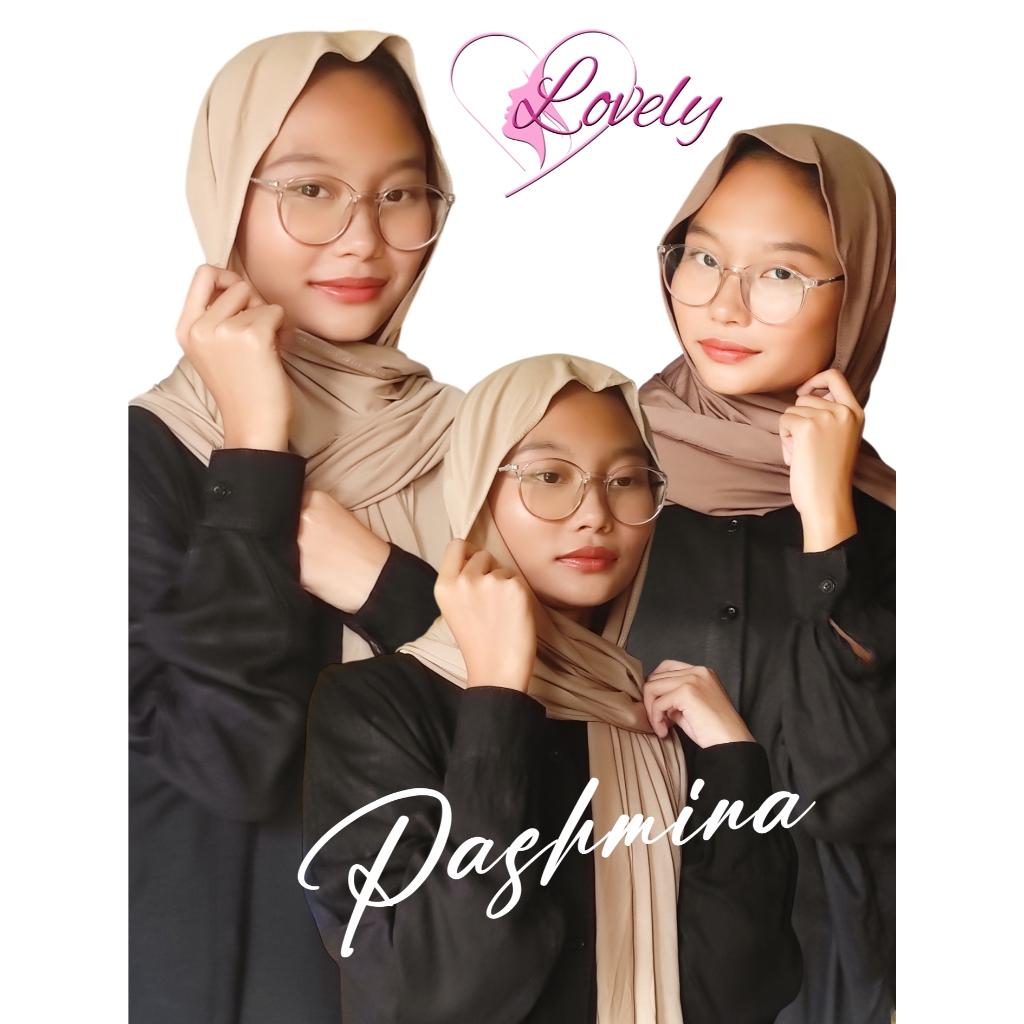 Pashmina Hijab Sporty Adem Nyaman Tanpa Label