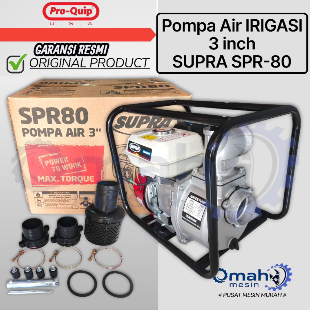 Mesin Pompa Air 3 Inch SUPRA SPR80 / Mesin Pompa Air Irigasi 3 Inch SUPRA SPR80 / Pompa Alkon 3 Inch