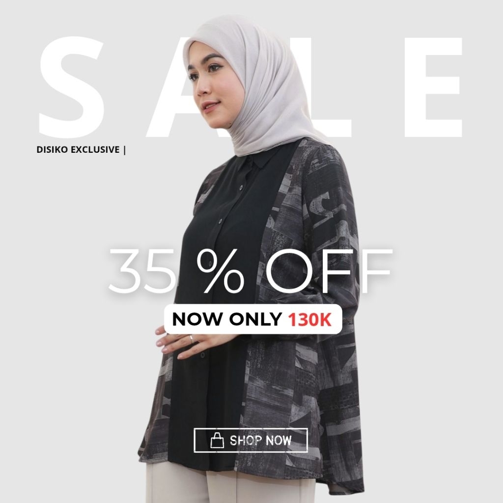 DISIKO EXCLUSIVE Original Dilan Top | Blus Wanita | Kemeja Kerja Wanita