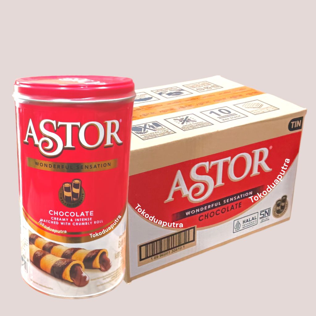 Astor double Coklat Kaleng 330 Gr X 6 kaleng / astor kaleng / Astor coklat 330 gr / astor wafer Stic