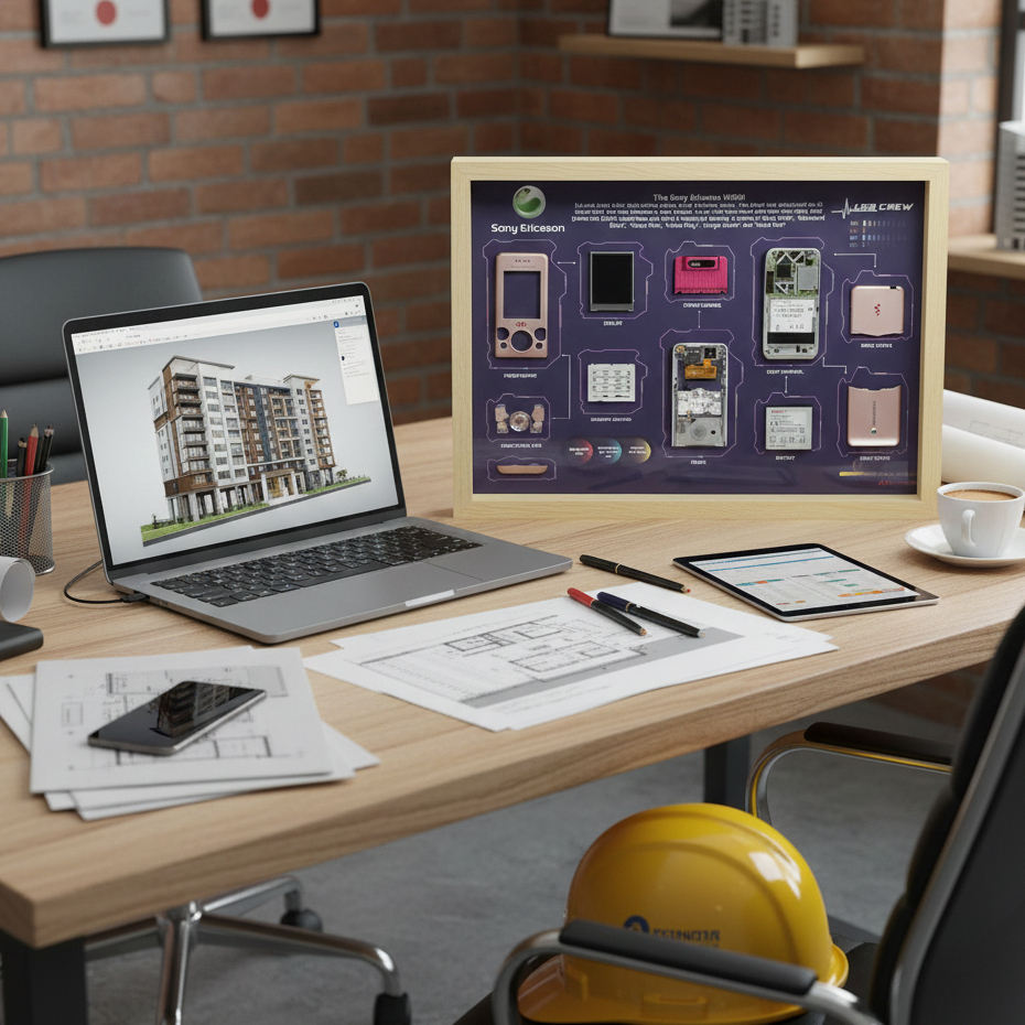 Pajangan Dinding Art Frame Sony Ericsson W580i termasuk unit Artwork - Echolab.Project