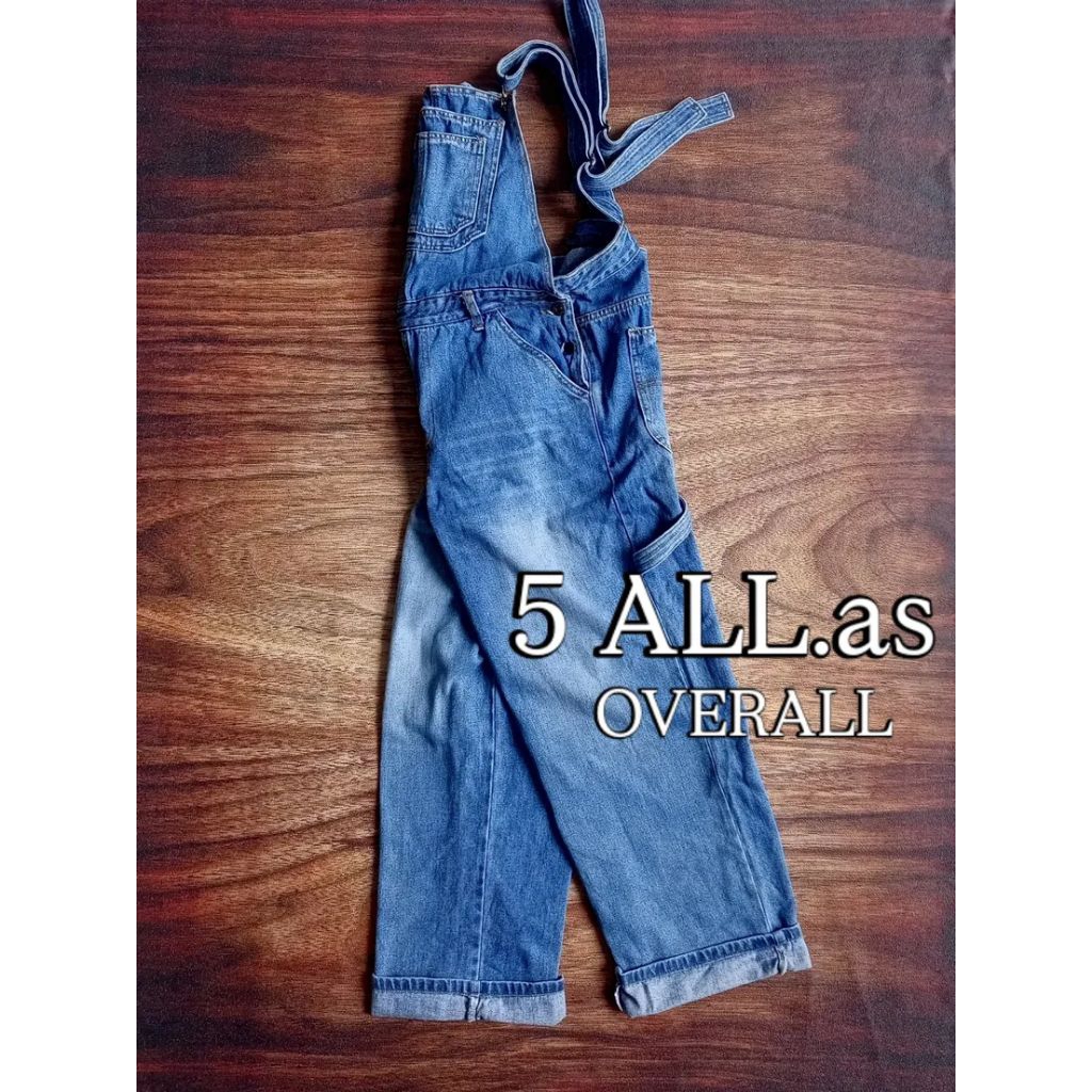 OVERALL DENIM 5ALL.as CARPENTER URBAN CASUAL MODEL REGULAR PRIA/UNISEX
