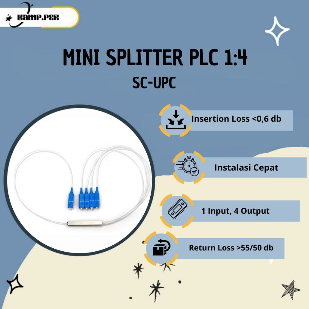 PASSIVE SPLITTER 1:4 SC UPC