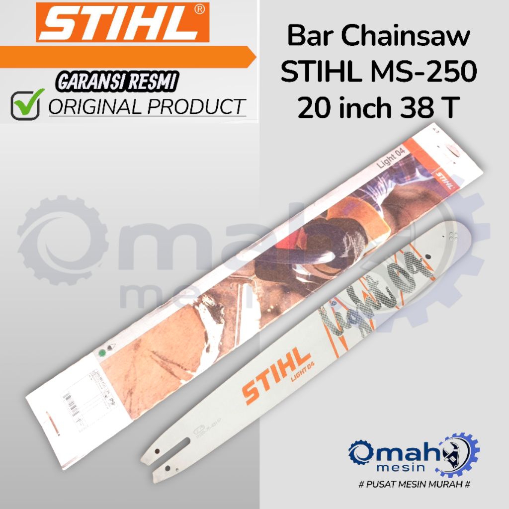 Bar ChainSaw 20 Inch 38T STIHL MS250 3005 000 4721 / Bar Chainsaw STIHL MS250 / Bar Senso STIHL MS25