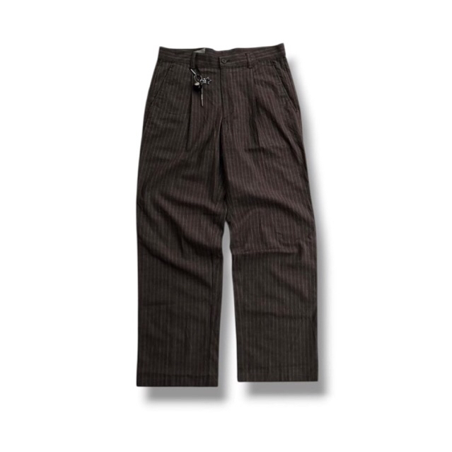 BESFA CASUAL TAILORED TROUSER PANTS STRIPE GREY