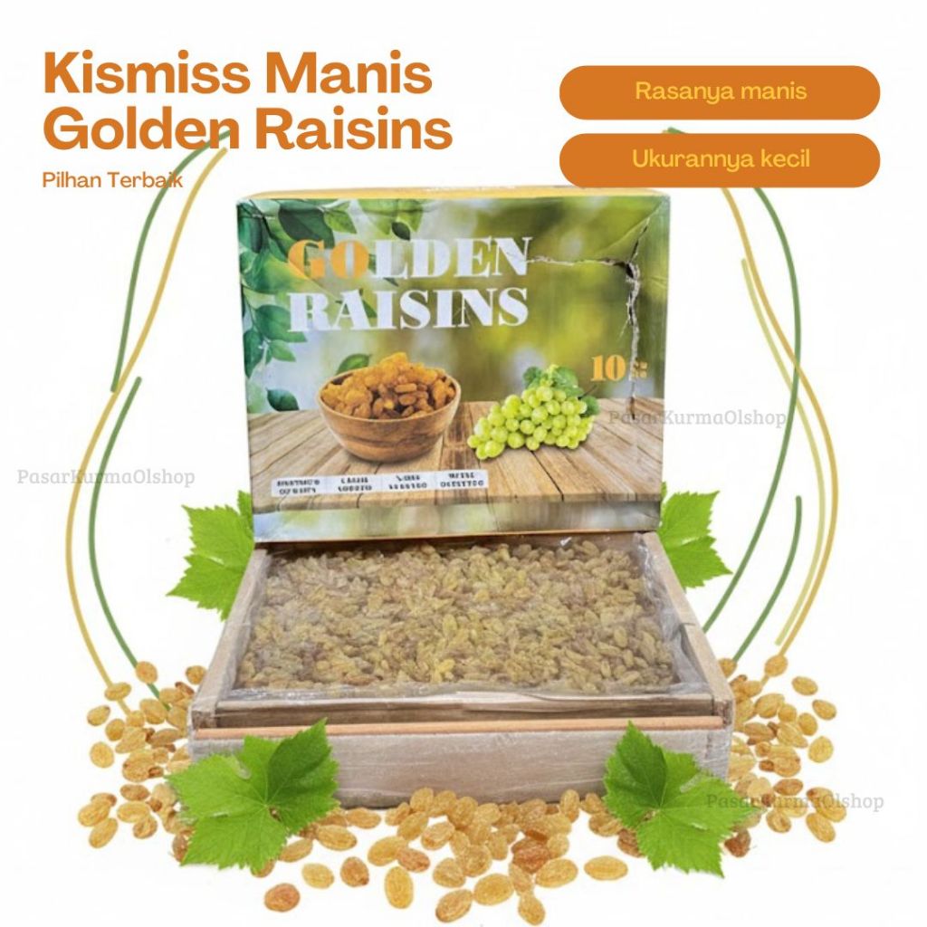 Kismis Kuning Manis / Asam Manis - Kismis Premium