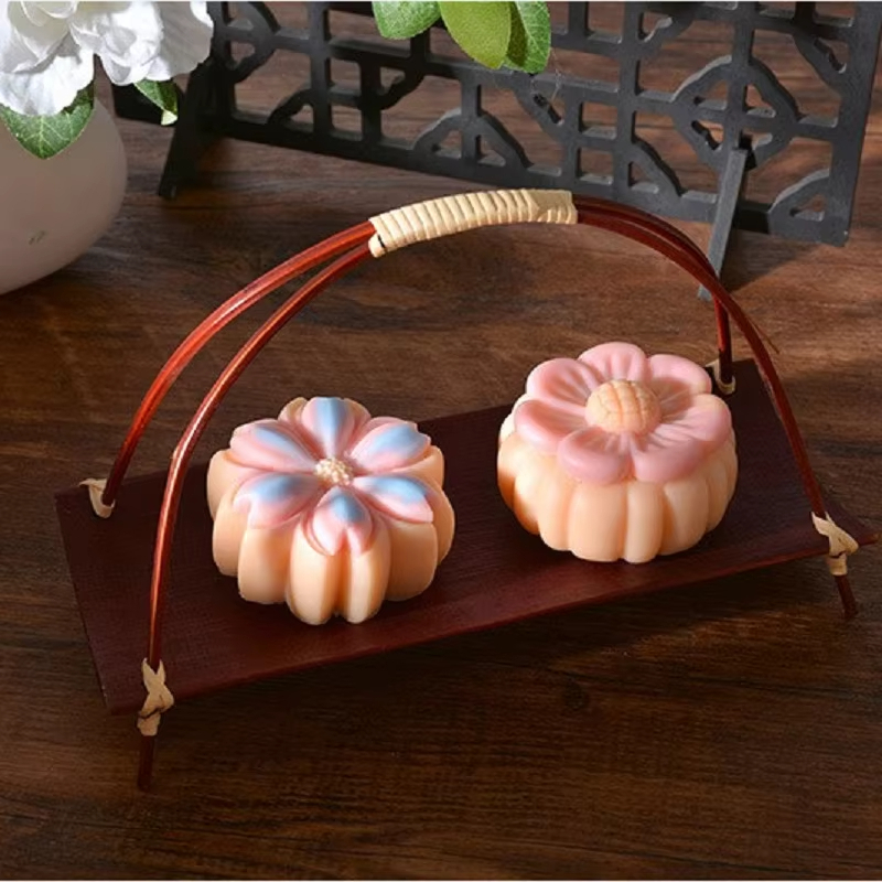 Cetakan Bunga Puding Silikon Kecil Sakura Putih