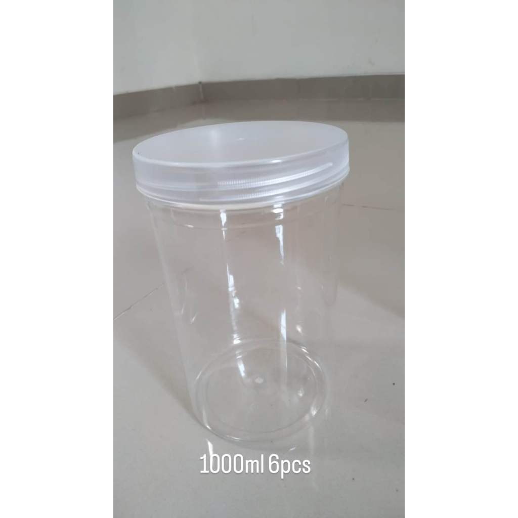 Toples Plastik 800 ml  ISI 28 Per BAL - Toples bening 800 ml - toples kue 800 ml [ 1 bal isi 28]