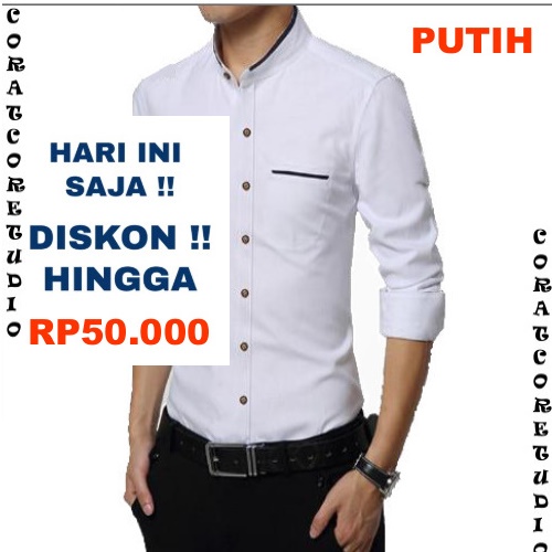 29 WARNA WARNI TC87 COLLECTION THE CLOVER 87 CHAMELEON Kemeja Cowok Hem Pria Baju Muslim Yaman Pakai