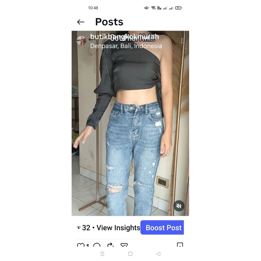 tanktop wanita tarzan silk black