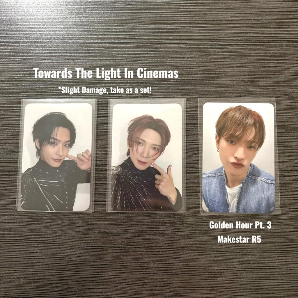 Photocard Official ATEEZ Mingi Yeosang Hongjoong - Towards The Lights In Cinemas & Makestar