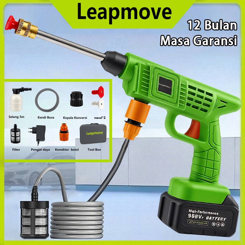 Leapmove Jet Cleaner Tekanan Tinggi Alat Cuci Motor Mobil AC Steam Mesin Cuci Steam Mobil dan Motor 