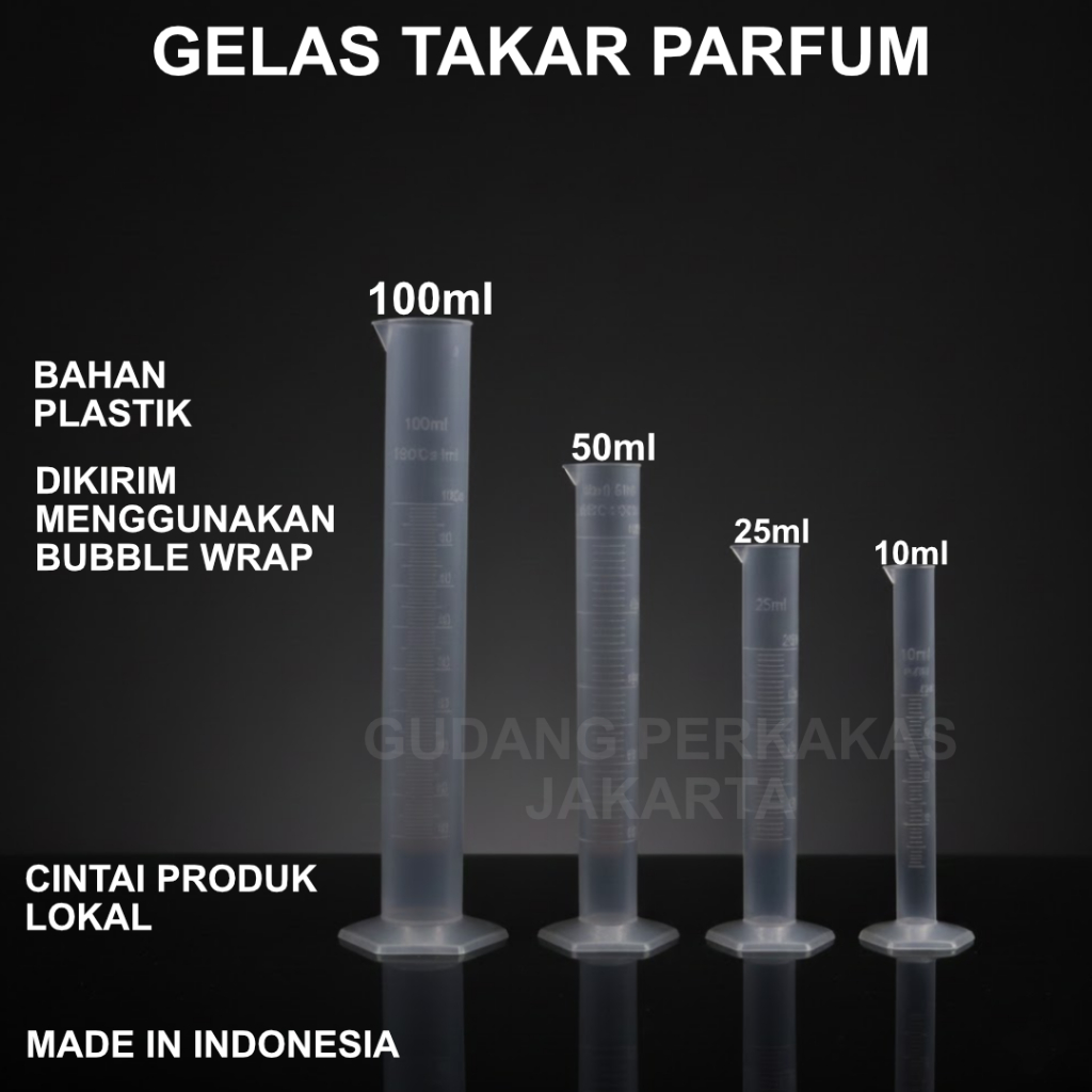 Gelas Ukur Plastik Gelas Takar Parfum Gelas Tabung Measuring Cylinder Graduation Gelas Ukur Lab