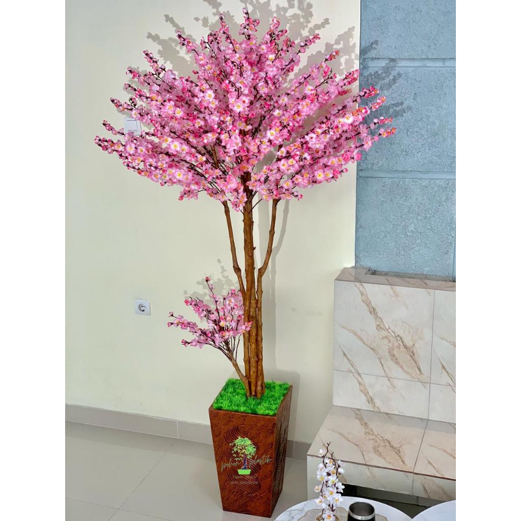 pohon sakura artificial besar Tinggi 2Meter bunga plastik tinggi hiasan imlek dekorasi rumah pohon s