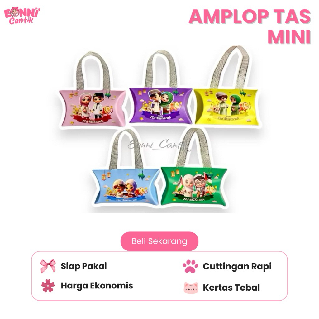 Amplop Lebaran model tas Lucu kertas premium Eonni Cantikk