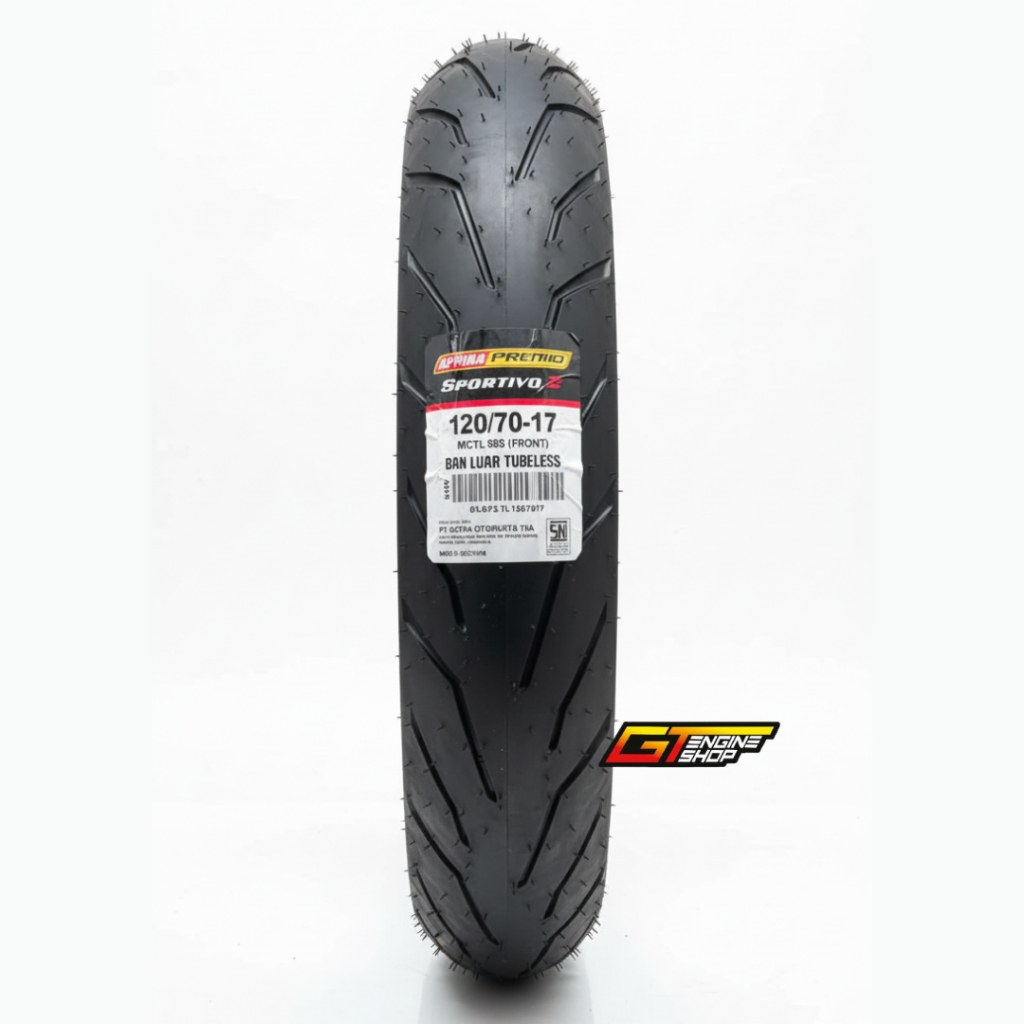 BAN ASPIRA PREMIO SPORTIVO 2 120/70-17 MEDIUM COMPOUND BAN ASPIRA PREMIO SPORTIVO 2 TUBELESS 120 70 