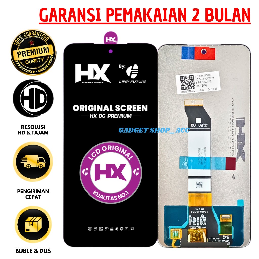LCD Touchscreen RED MI NOTE 10 5G/P0C0 M3 PRO 5G Original 100% Fullset
