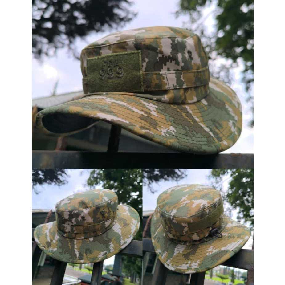Rimba Velbed 999 Topi Rimba Velbed 999 | Sage Green | Kawat |TNI-AD