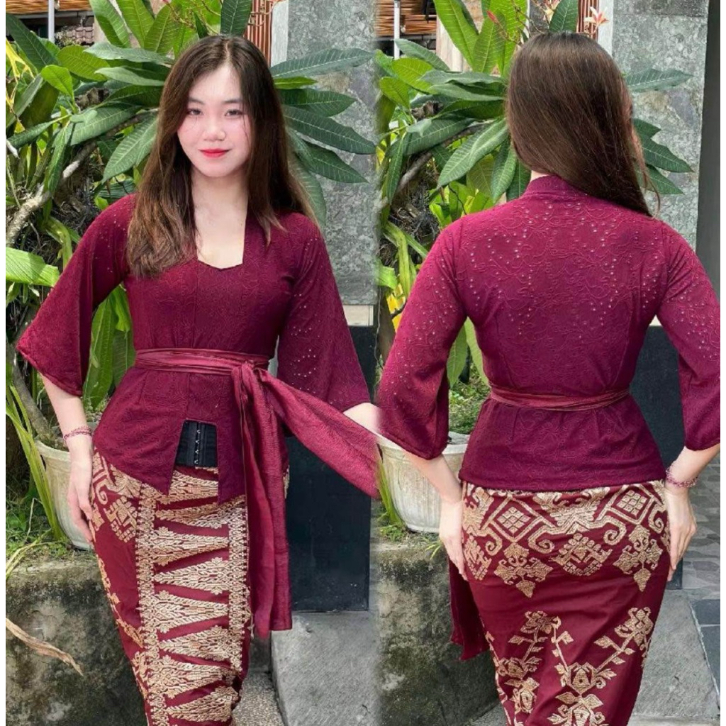 Kebaya full stretch|kebaya bali full stretch|setelan kebaya bali cantik
