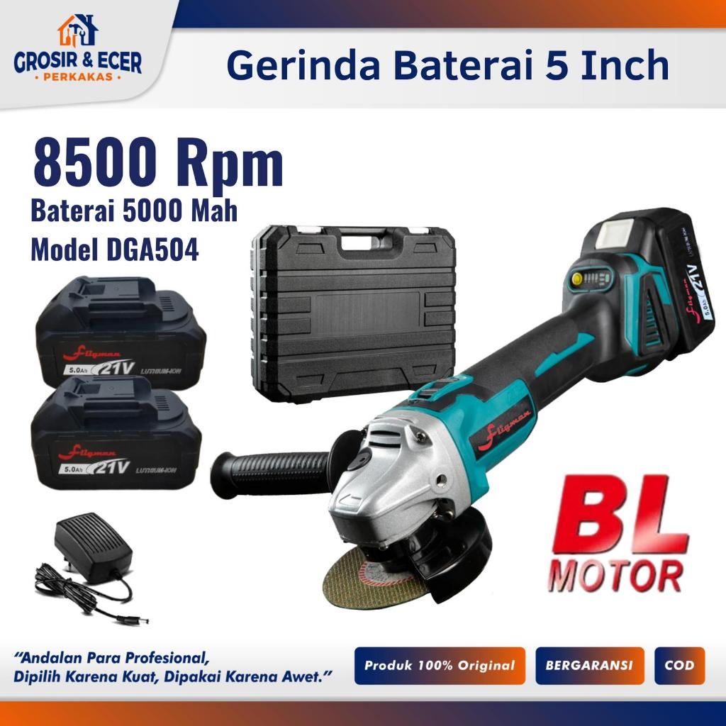 Gerinda Baterai 5Inch Mesin Gerinda Baterai Tangan Cordless Angle Grinder Mesin Gerinda Tangan Fligm