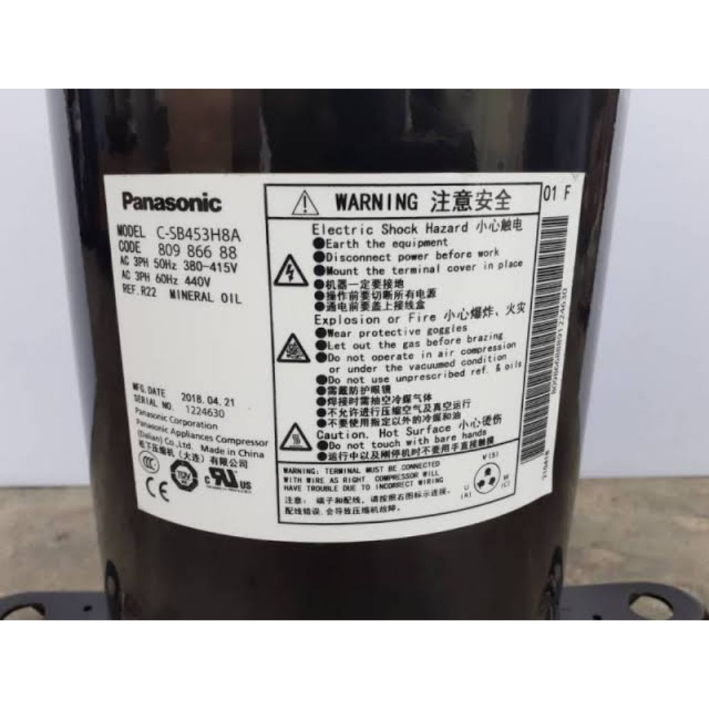 KOMPRESOR AC PANASONIC C-SBN453H8A | KOMPRESOR AC PANASONIC 6PK R22