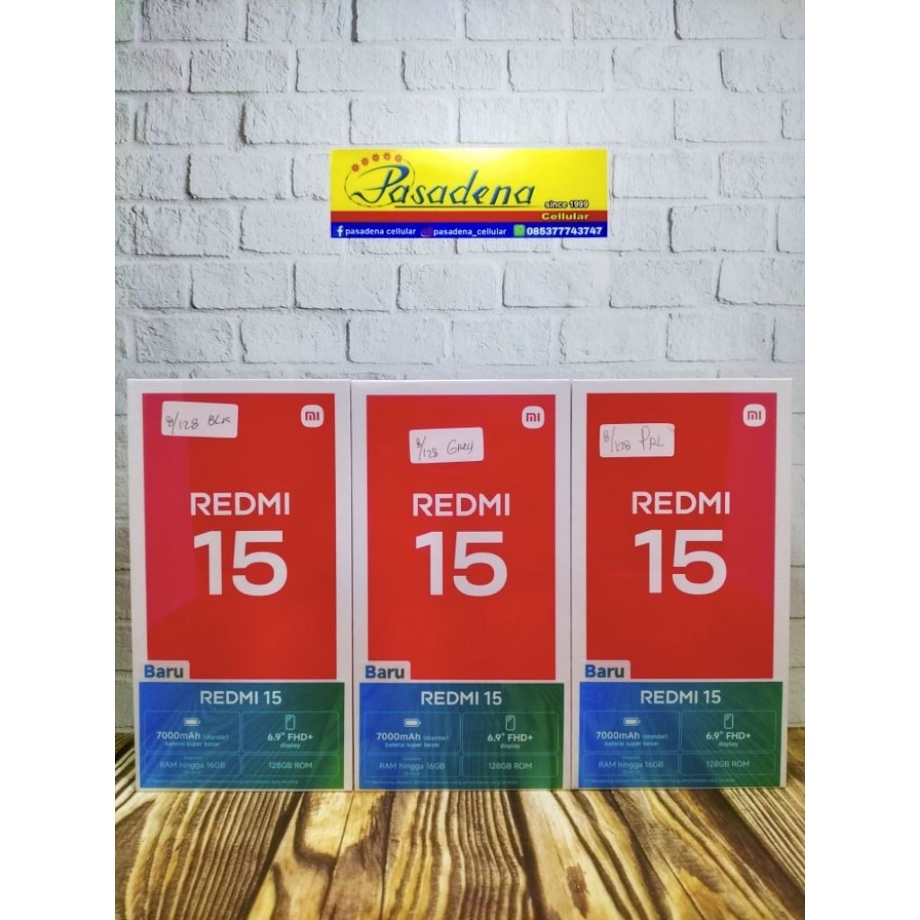 Hp Xiaomi Redmi 15 Ram 8/256Gb Resmi