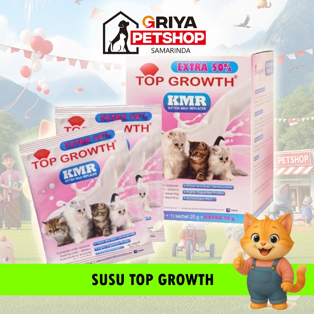 Susu Top Growth Anak Kucing Kitten Baru Lahir
