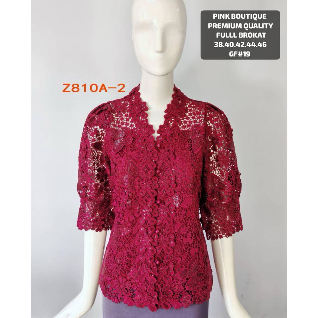 ATASAN BROKAT PINK BOUTIQUE PREMIUM IMPORT BANGKOK