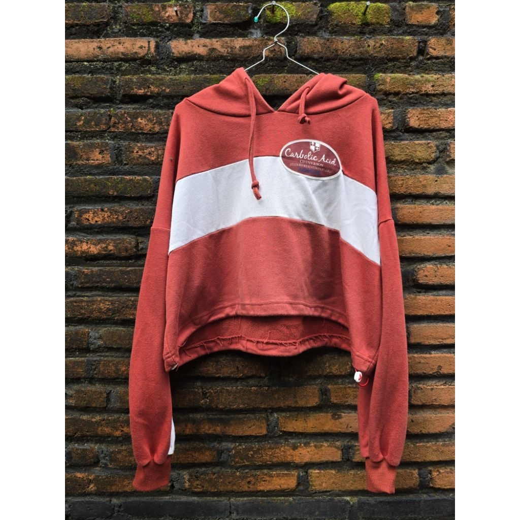 Preloved Hoodie Crop Wanita