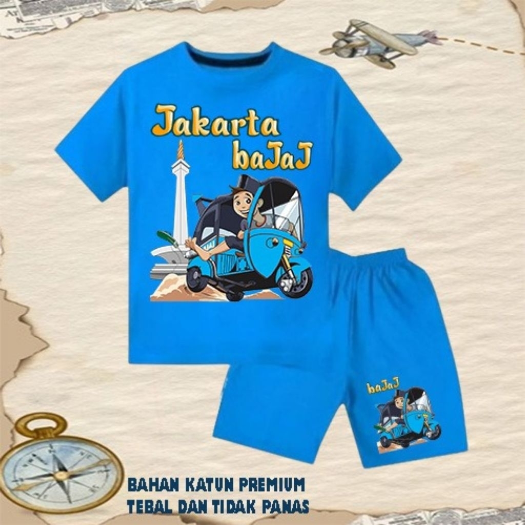 Setelan baju anak laki laki perempuan baju kaos setelan anak laki laki perempuan umur 6 bulan - 10 t