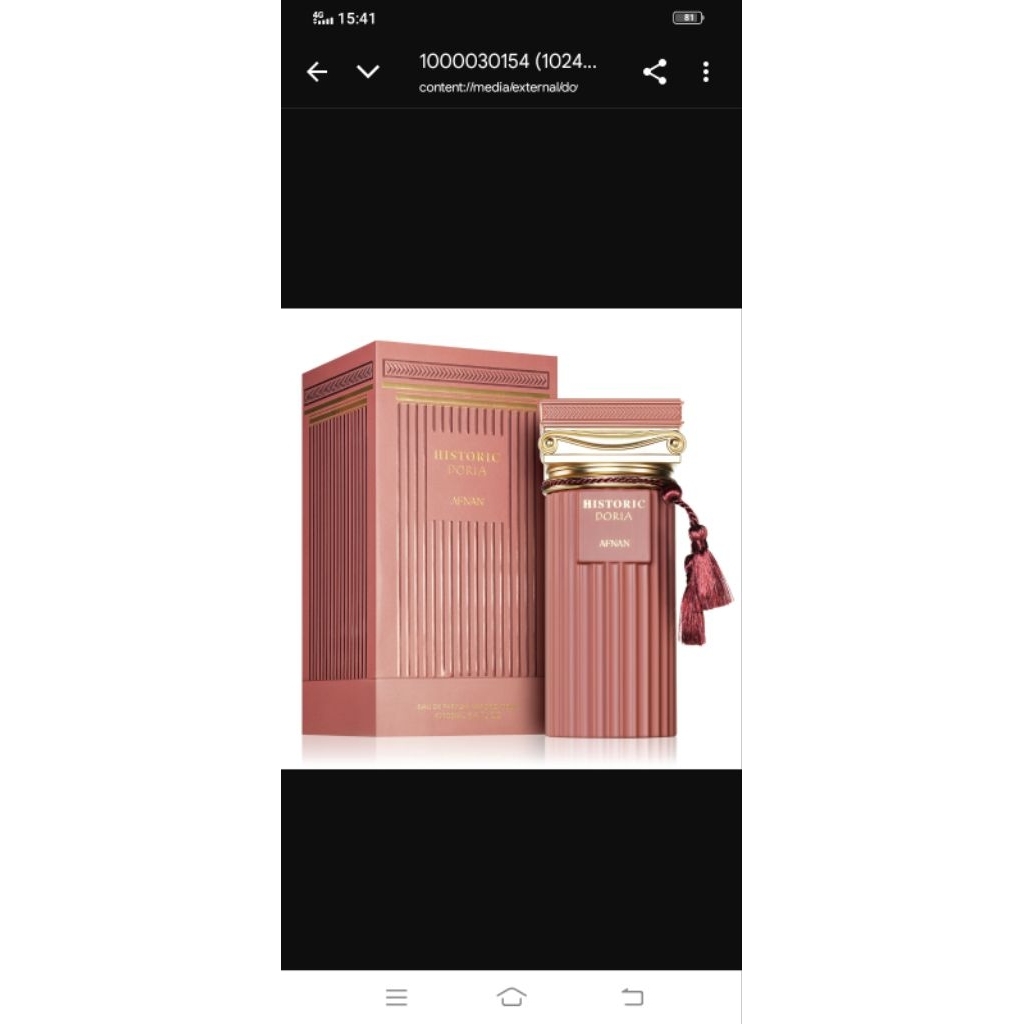 Parfume Historic Doria EDP by Afnan (Preloved)