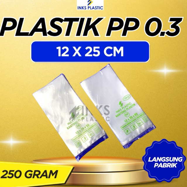 PLASTIK PP 12x25 03 KANTONG BENING TRANSPARAN