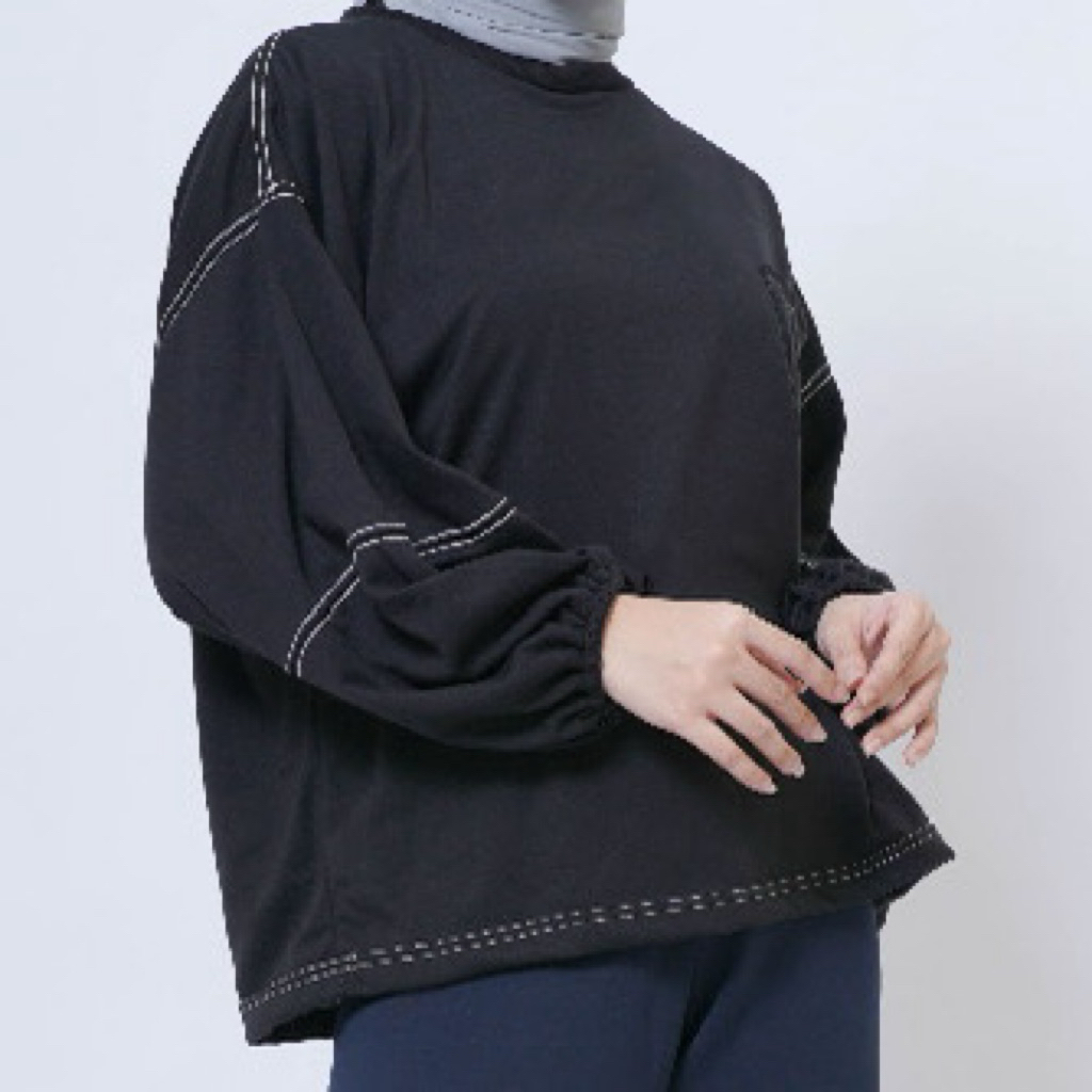 Karin blouse wanita kaos wanita lengan balon