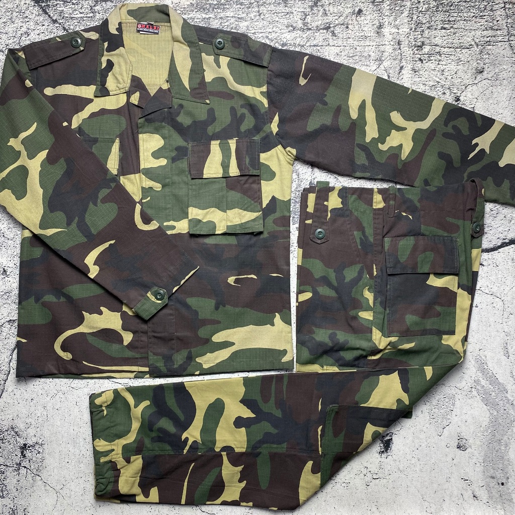 Seragam PDL BANSER Setelan Banser Loreng Nato Ripstok Set Baju dan Celana