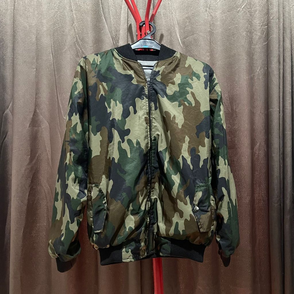 Army Camo Bomber Jacket