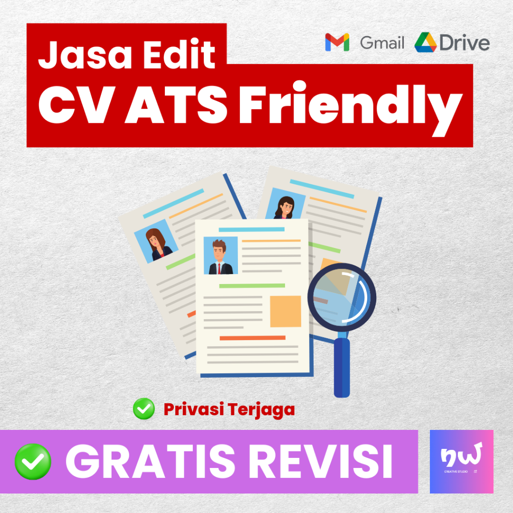 Template CV ATS Friendly Fresh Graduate Editable PDF Siap Pakai
