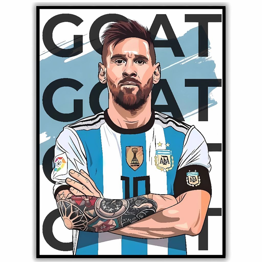 stiker vynil gambar L. Messi (PKT011-015)