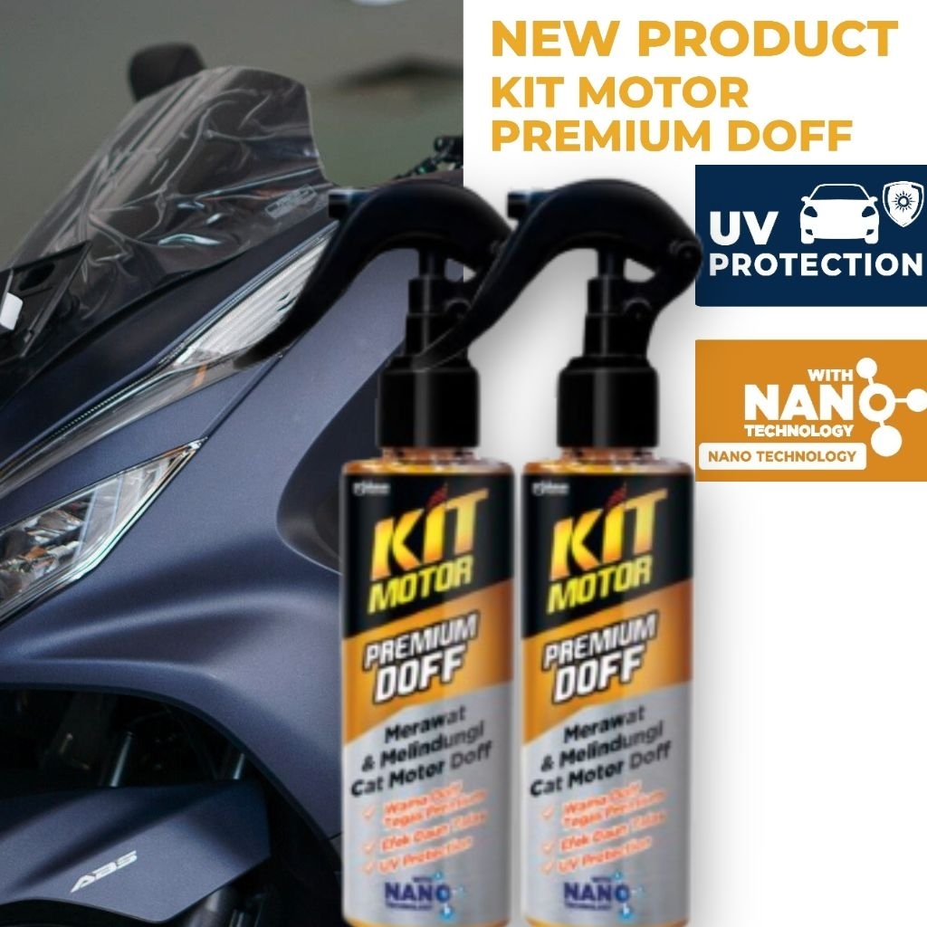 KIT Super Doff/ Pengkilap Body Motor Doff - Matte wax Poles motor efek daun talas