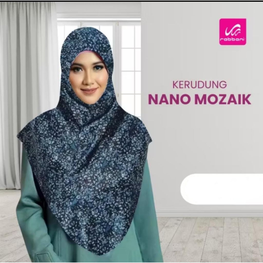 PROMO Diskon 50% Kerudung Rabbani Nano H4P Mozaik