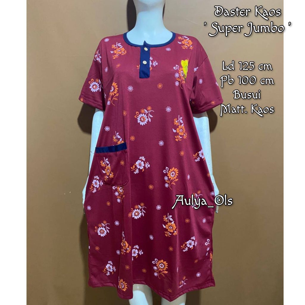 Daster Harian Bahan Kaos Jumbo Adem Best Seller